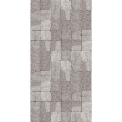 Adama Alma Sett, tapis plat à motif d’une épaisseur de 5 mm, en vinyle, gris