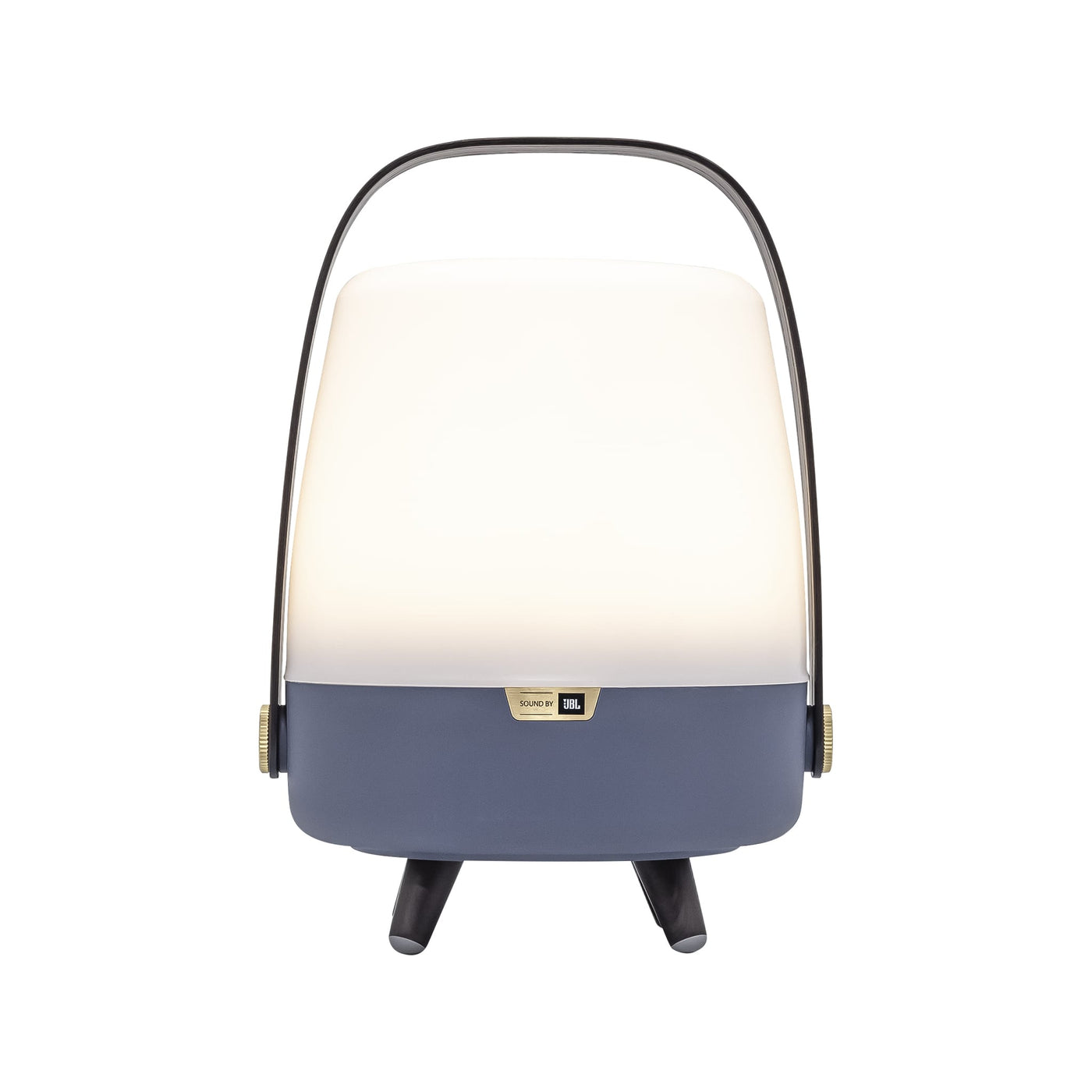 kooduu Lite-up Play mini avec son par JBL, lampe de table et transmetteur bluetooth, portable et rechargeable, bleu océan