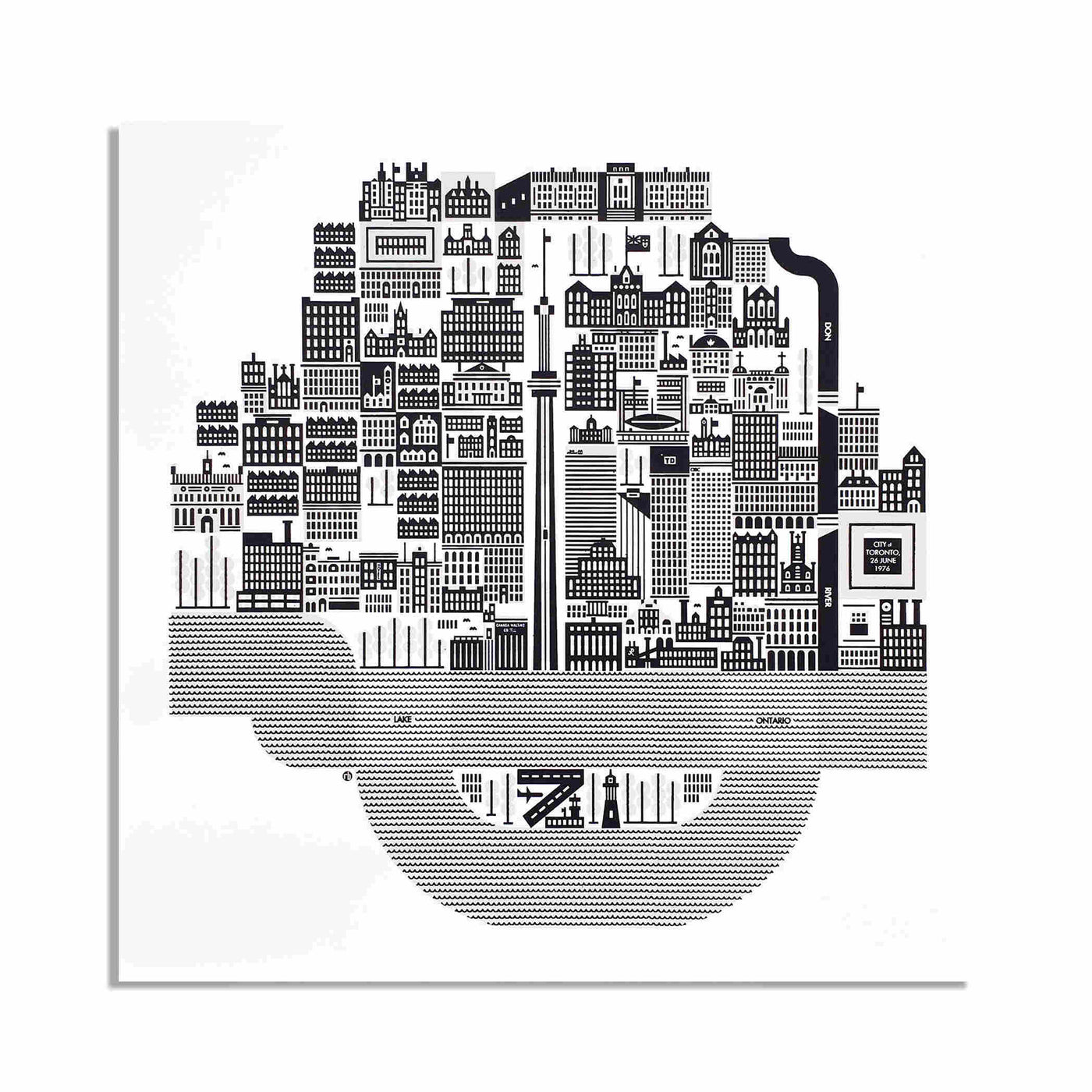 Célébrez l'histoire de Toronto avec les tirages artistiques de Raymond Biesinger. Imprimées avec soin, ces cartes modernes sont une magnifique représentation du patrimoine architectural de la ville.