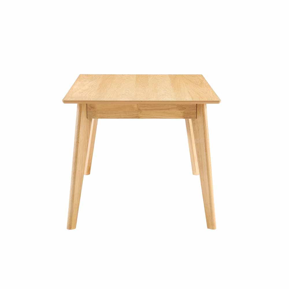Table de salle à manger Oracle : élégance moderne. Design inspiré du Mid-century Modern, pieds en bois effilés. Parfaite pour différentes occasions, elle combine style et fonctionnalité.