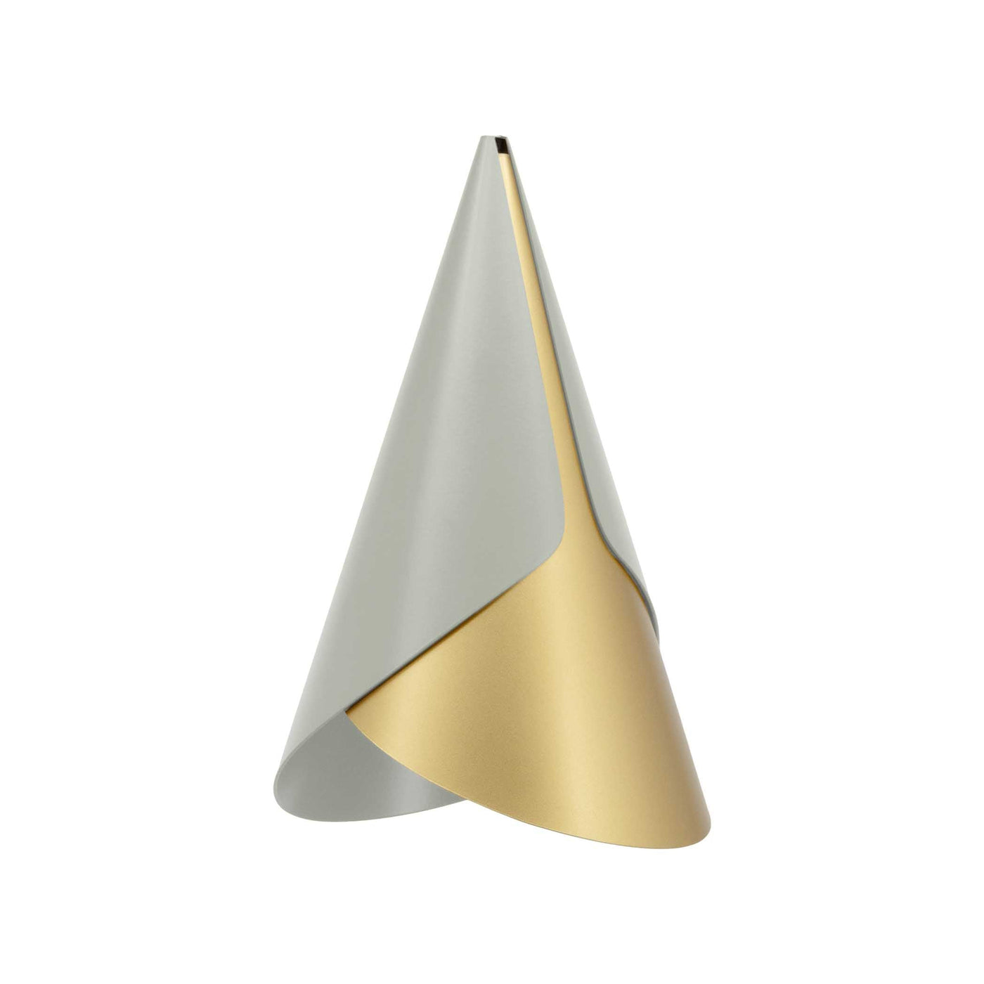 Umage Cornet, abat-jour en forme de cône, en aluminium, olive / laiton