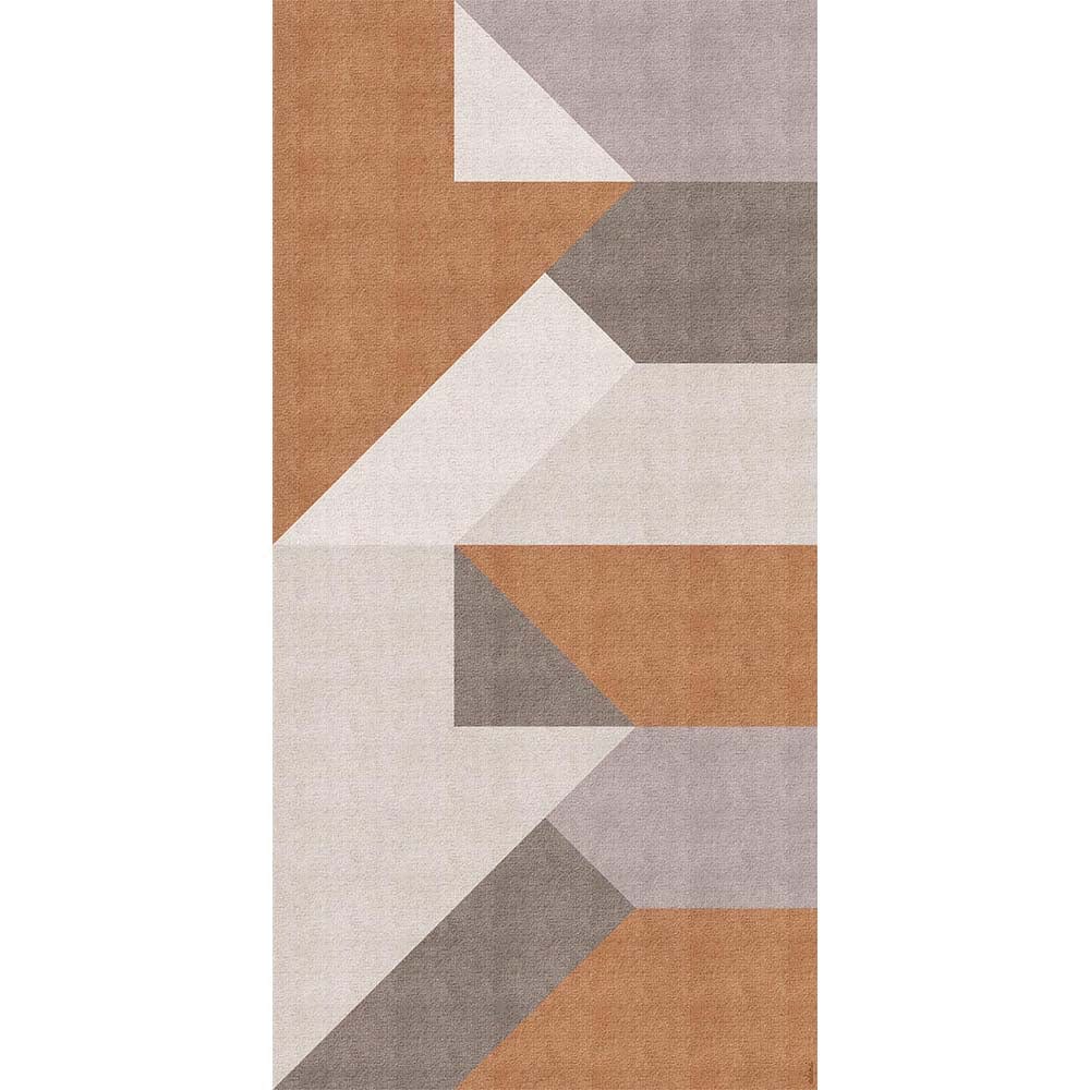 Adama Alma Campo, tapis plat à motif d’une épaisseur de 5 mm, en vinyle,  brun