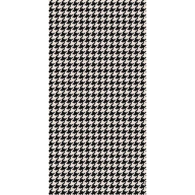 Adama Alma Falda, tapis plat à motif d’une épaisseur de 5 mm, en vinyle, noir