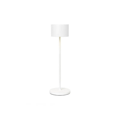 Blomus Farol, lampe de table mobile et rechargeable pour l'intérieur et l'extérieur, en aluminium, blanc