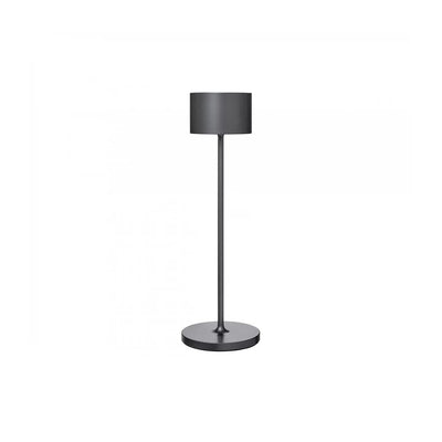 Blomus Farol, lampe de table mobile et rechargeable pour l'intérieur et l'extérieur, en aluminium, gris métallisé