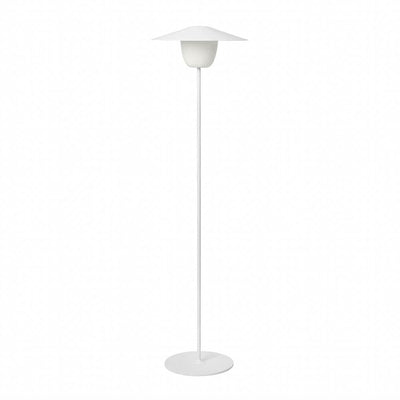 Blomus Ani, lampe sur pied mobile et rechargeable pour l'intérieur et l'extérieur, en aluminium, blanc