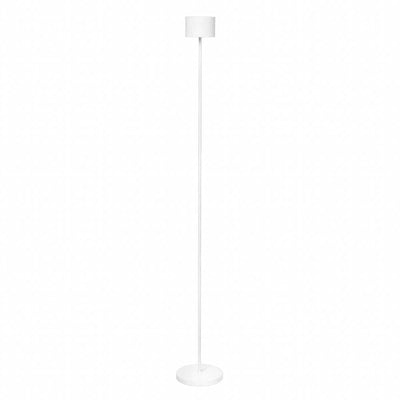 Blomus Farol, lampe sur pied mobile et rechargeable pour l'intérieur et l'extérieur, en aluminium, blanc