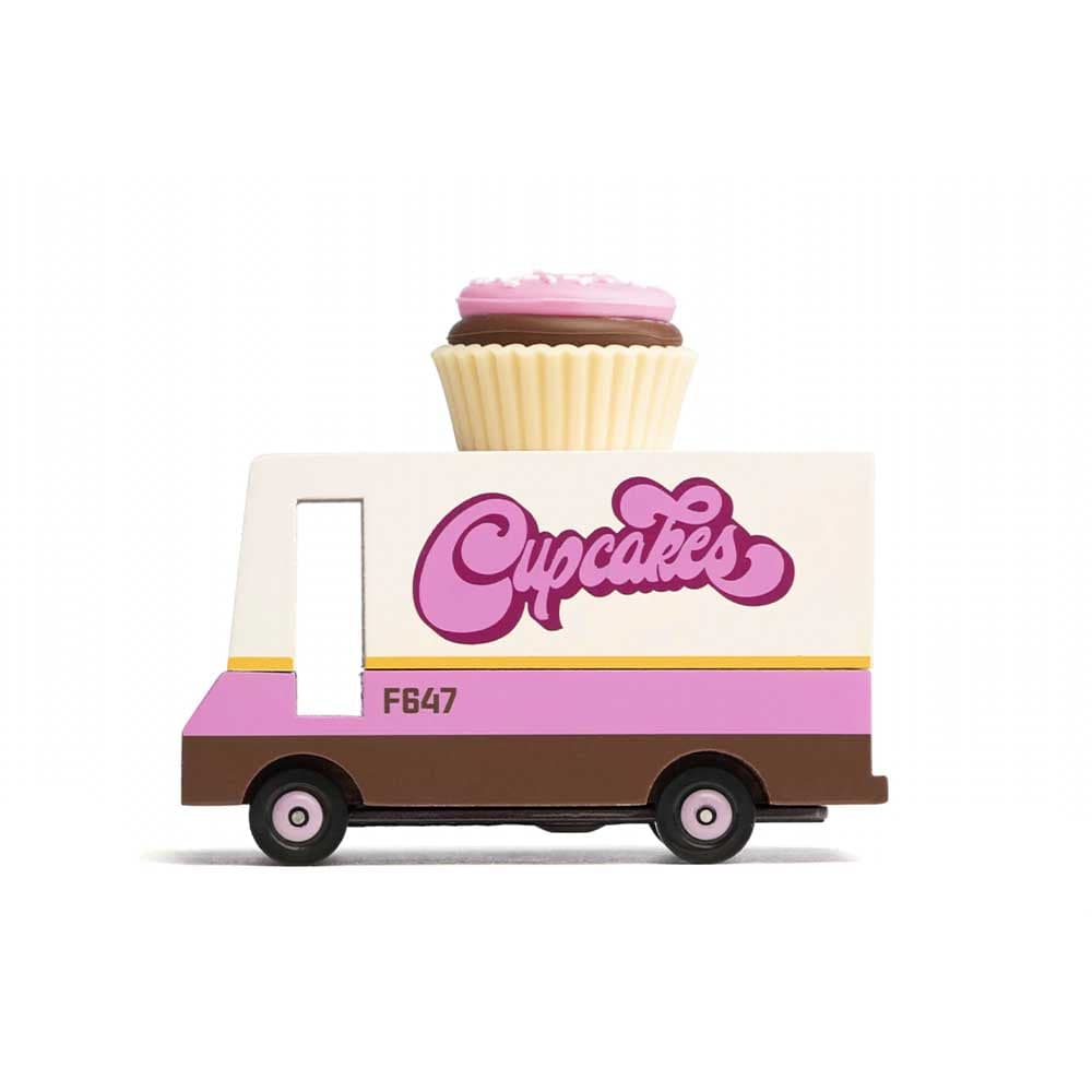 Candylab Food Trucks, voiture jouet, en bois, fourgon à cupcake