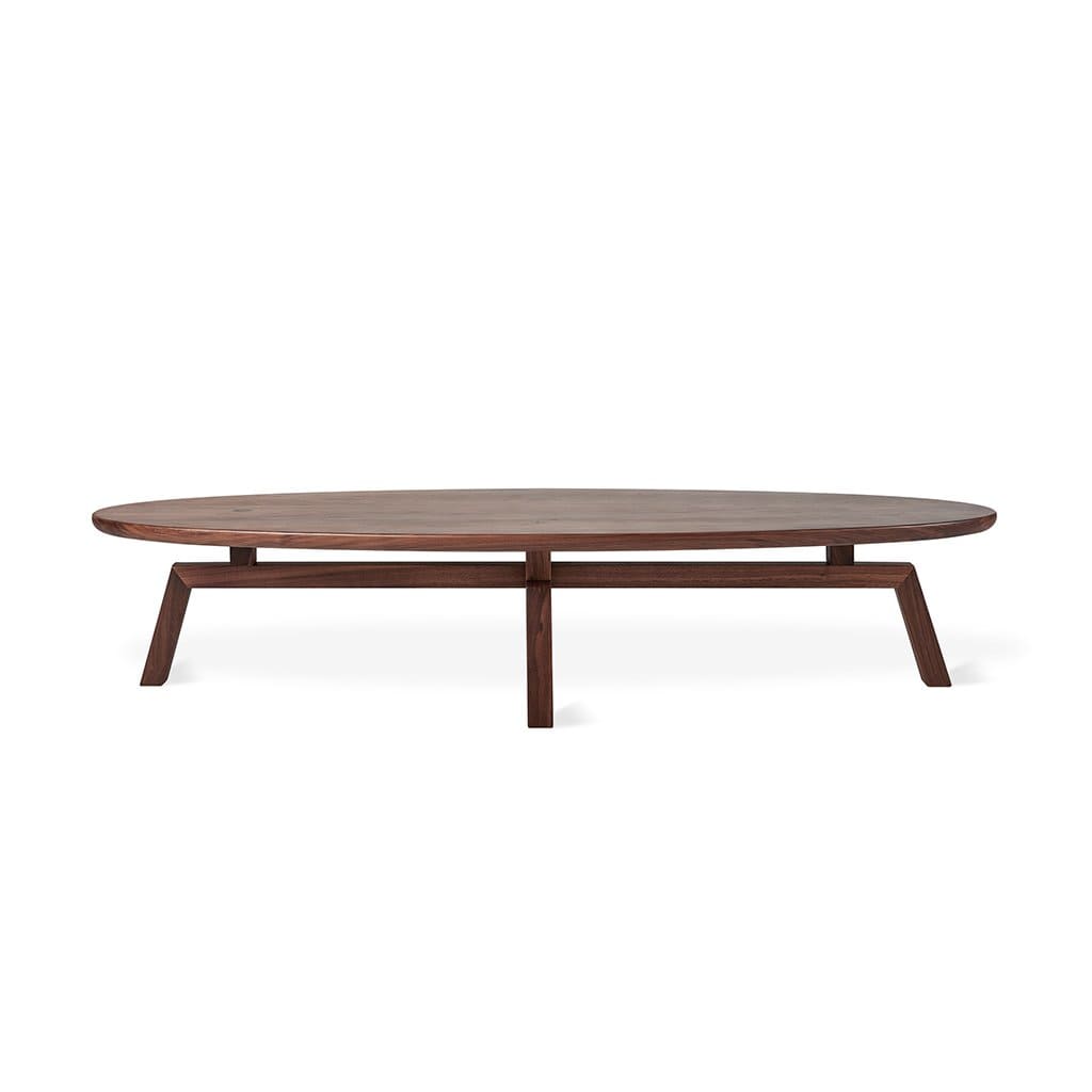 Solana, Oval Coffee Tables in Light or Dark Wood by Gus* Modern