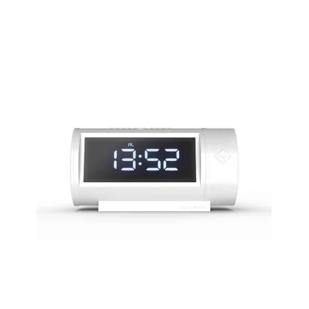 Le réveil tubulaire Pil de Newgate offre style et utilité avec son affichage LED et ses fonctionnalités avancées, pour un réveil en douceur chaque matin. Blanc.