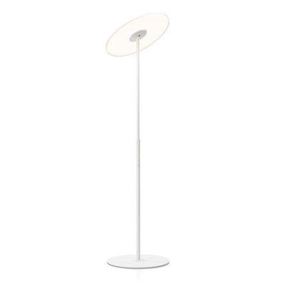 Pablo Designs Circa, lampe sur pied LED avec abat-jour orientable, en aluminium et plastique, graphite blanc