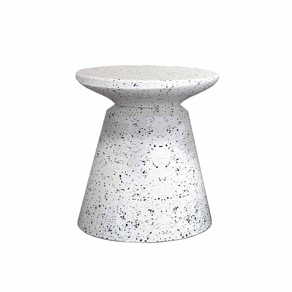 Terrazzo, end table in cement and natural stones Nüspace Mobilier