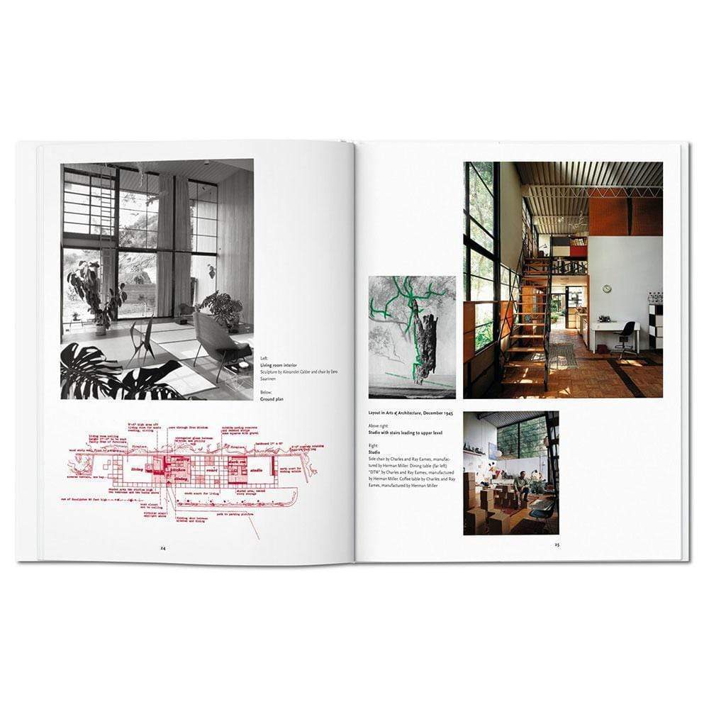 "Case Study Houses" de Taschen : Voyage visuel dans l'histoire de l'architecture moderne. Explorez les 36 prototypes révolutionnaires qui ont façonné le design et l'espace, conçus par des maîtres tels que Neutra et les Eames.