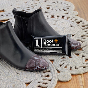 Bootrescue, conçu et fondé par une Canadienne amoureuse des chaussures qui était souvent frustrée par le sel et la boue qui abîmaient ses biens les plus précieux - ses chaussures.