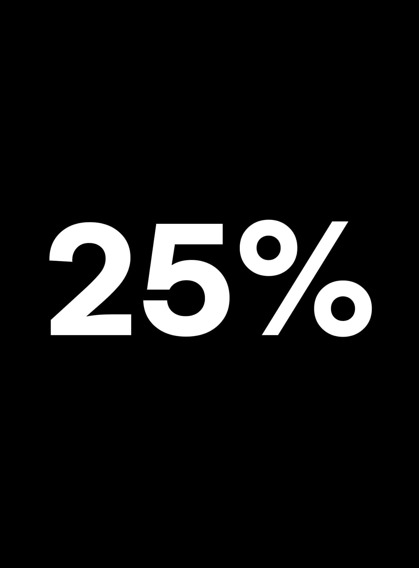 25%
