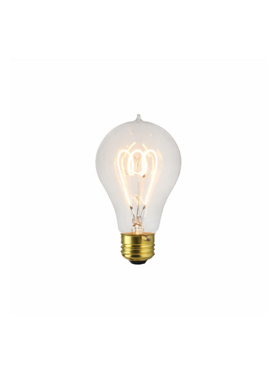 Ampoule rétro A19 design vintage avec filament décoratif et lueur douce.