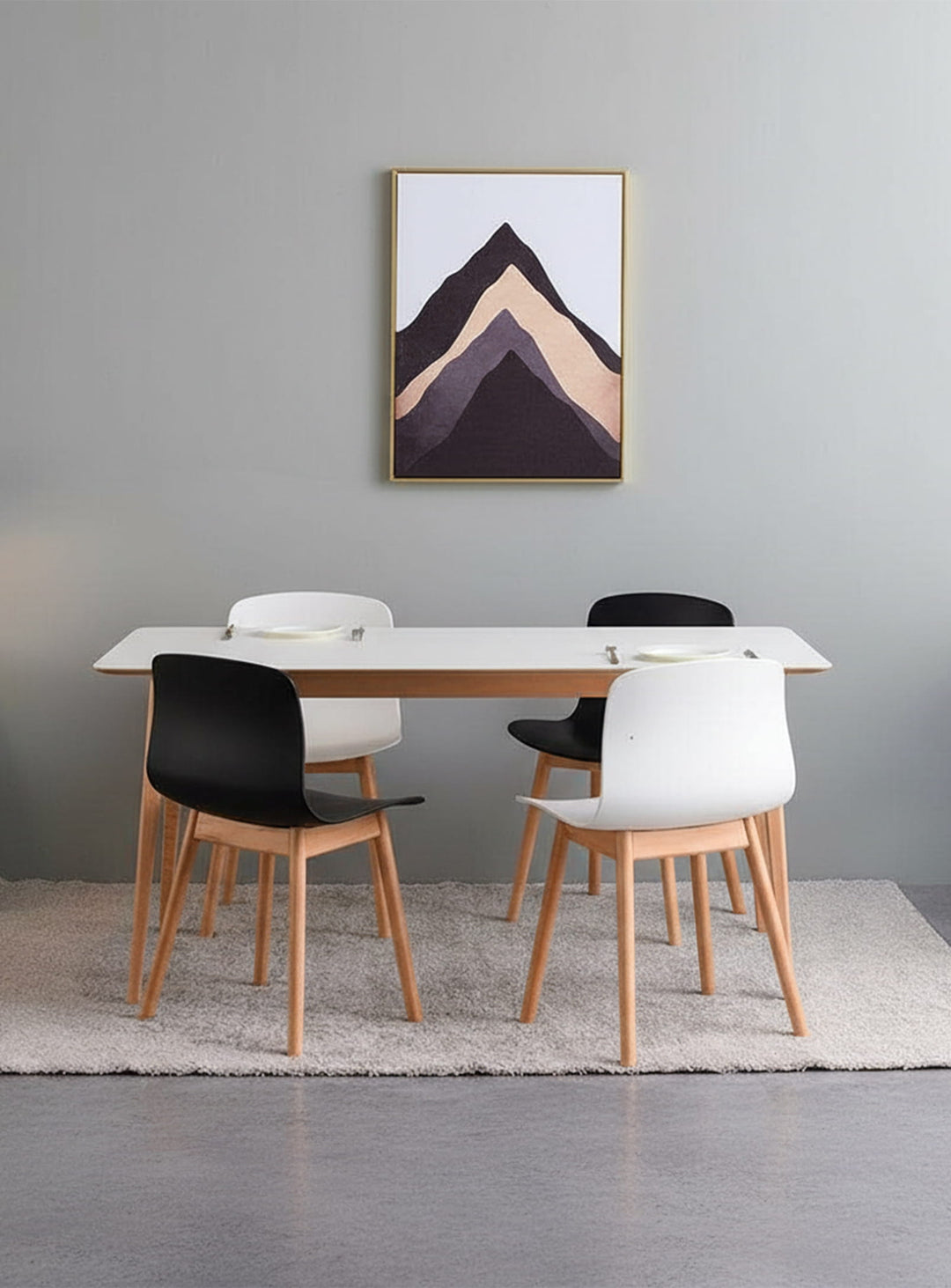 Chaise à dîner About 12 : design moderne, confort et élégance intemporelle. blanc