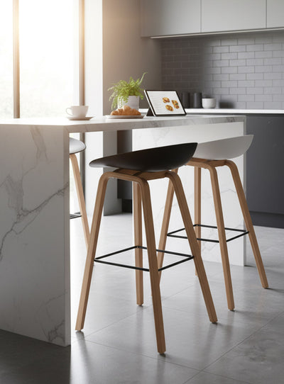 Tabouret de comptoir About 32 : design épuré, confort et durabilité.