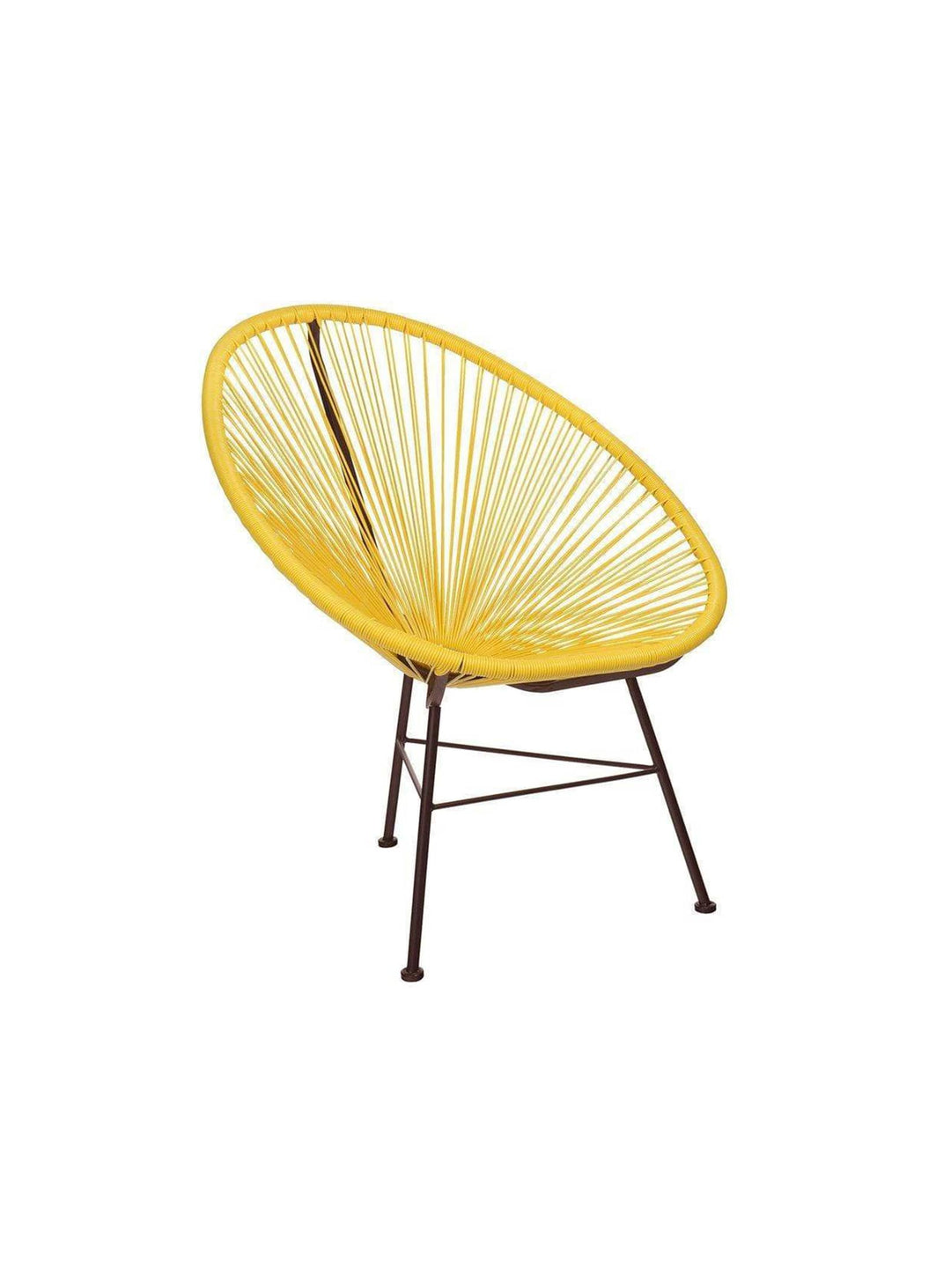 Chaise Acapulco, design aérien et confort absolu en toute saison. jaune
