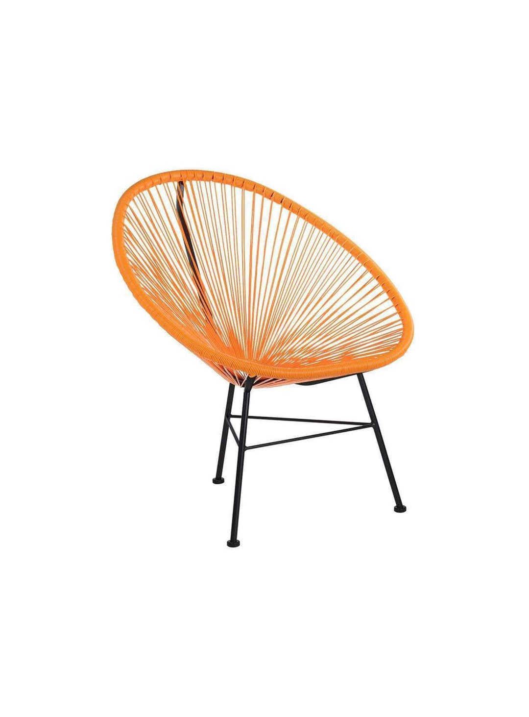 Chaise Acapulco, parfaite pour terrasse, salon ou coin détente. orange