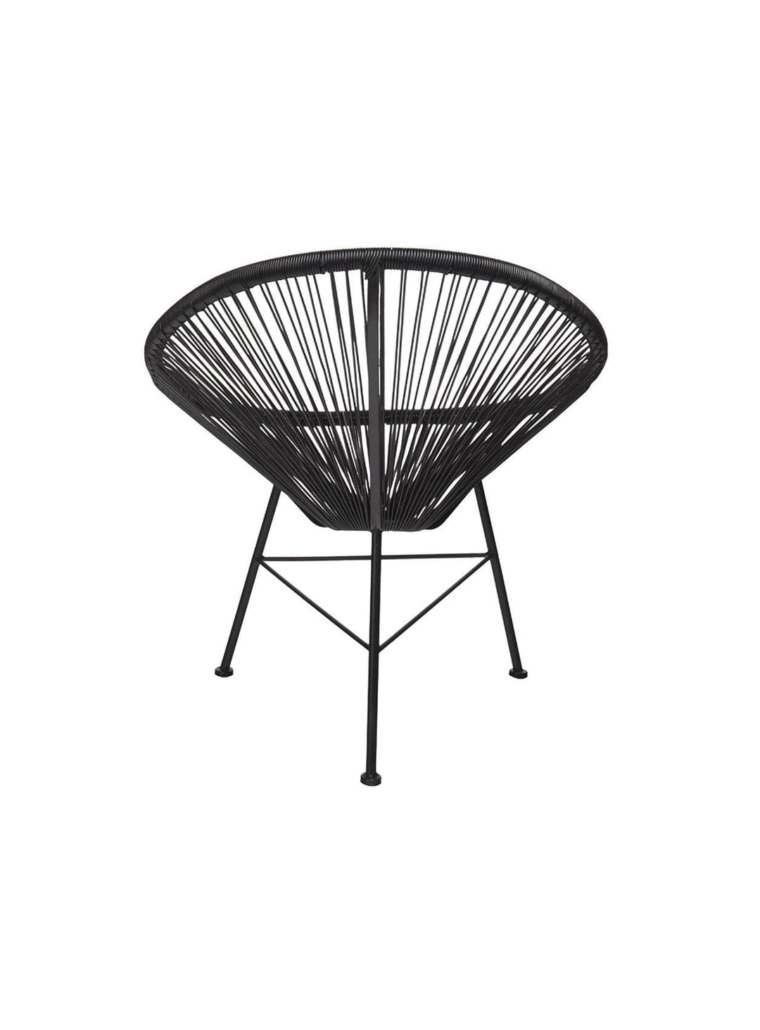 Chaise Acapulco, fauteuil design polyvalent et intemporel. noir