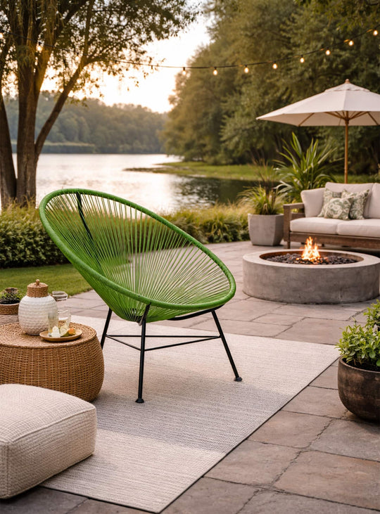 Chaise Acapulco, inspiration années 50 pour intérieur tendance. vert