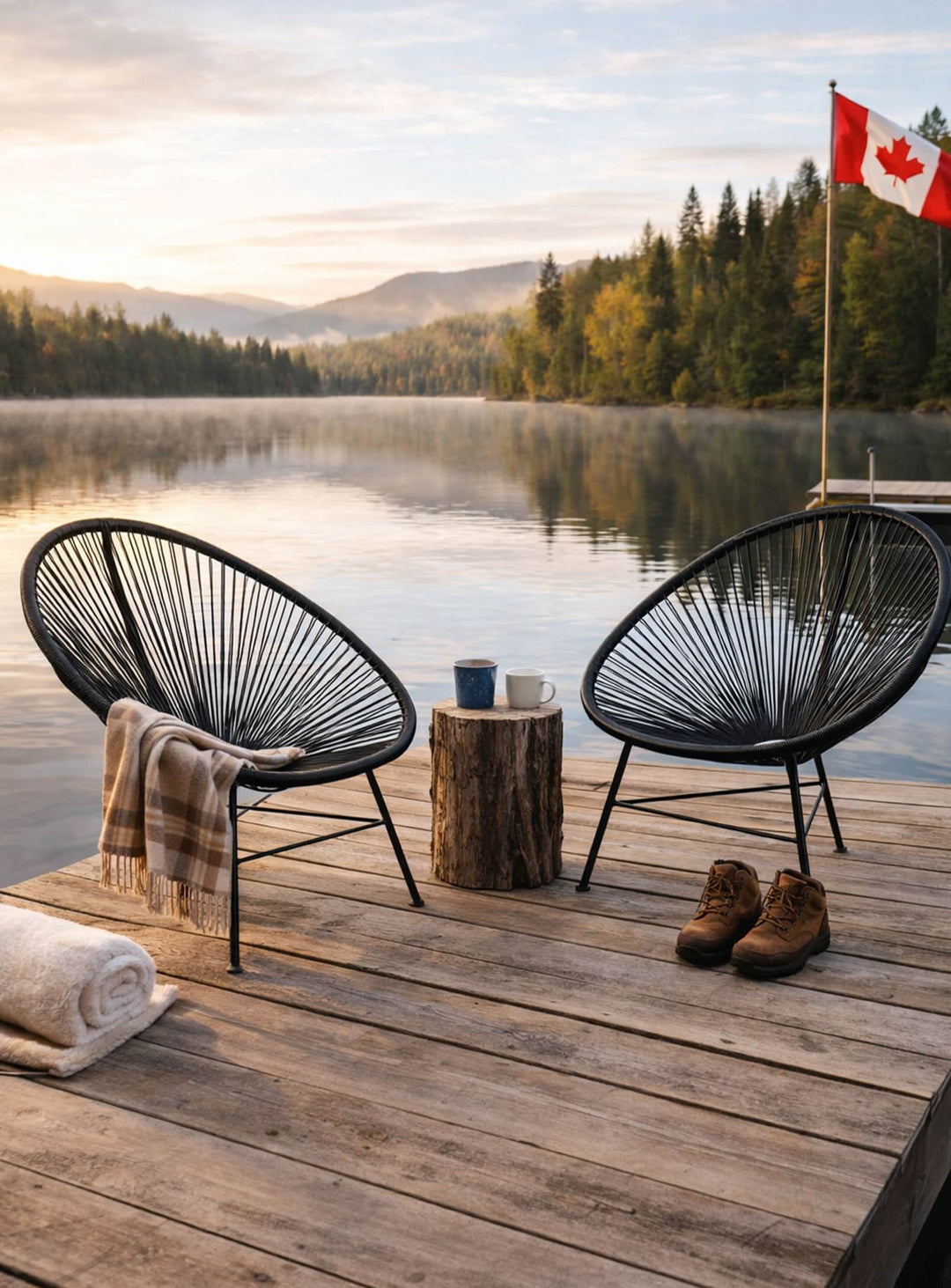 Chaise Acapulco, confort léger et esthétique rétro assumée. noir