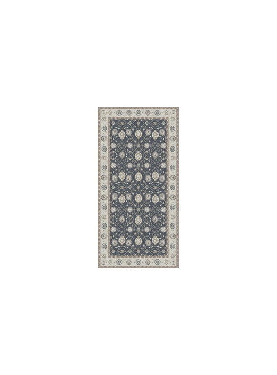 Chemins de table en vinyle Adama Alma Persan, résistants et faciles à entretenir. armenia gris