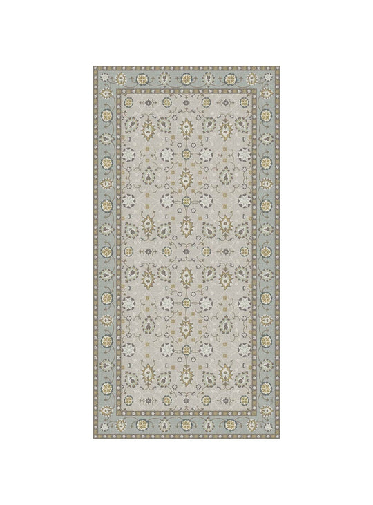 Tapis de vinyle Adama Alma Armenia, antidérapants et parfaits pour zones à fort trafic. ocre