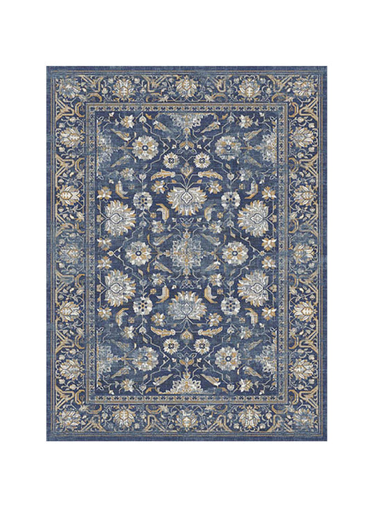 Adama Alma Bazaar : tapis en vinyle hypoallergénique et sans substances nocives. Bleu.