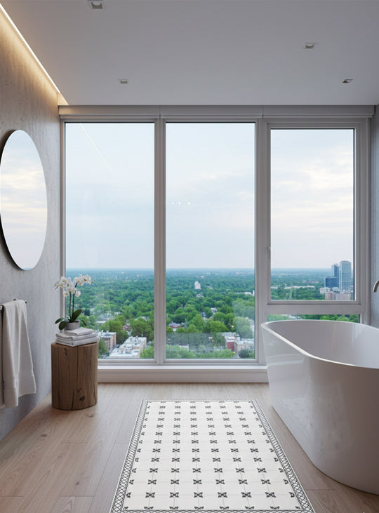 Tapis en vinyle Adama Alma Belita, imperméables et résistants aux déversements.