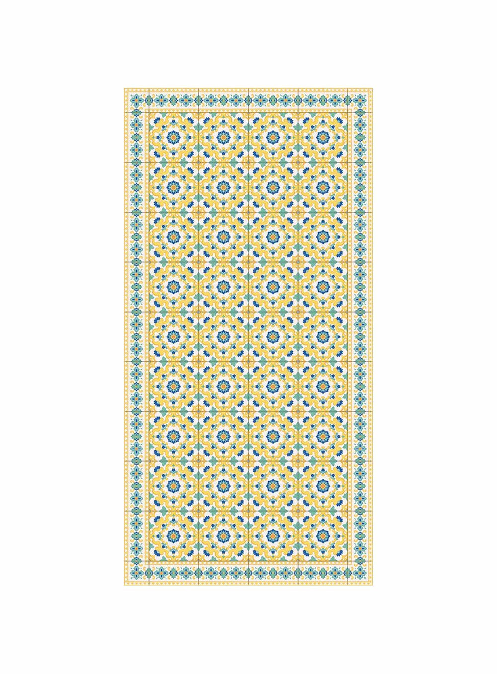 Tapis en vinyle Adama Alma Calidoscopi, antidérapants et idéals pour zones à fort trafic.