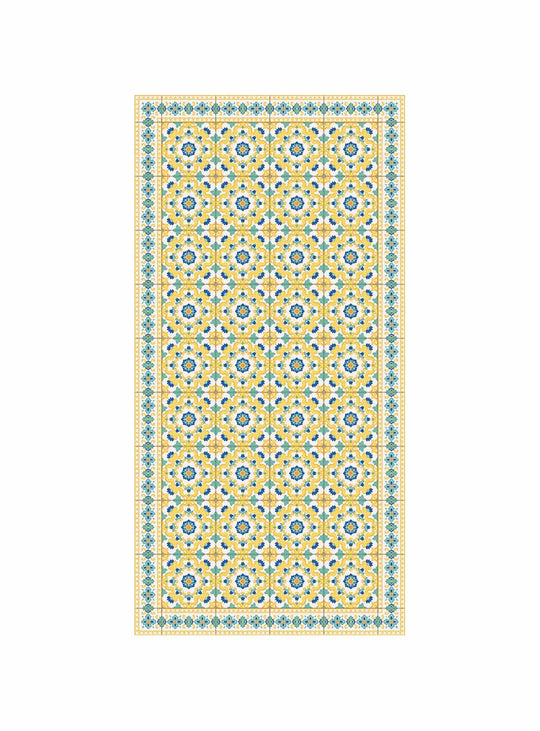 Tapis en vinyle Adama Alma Calidoscopi, antidérapants et idéals pour zones à fort trafic.