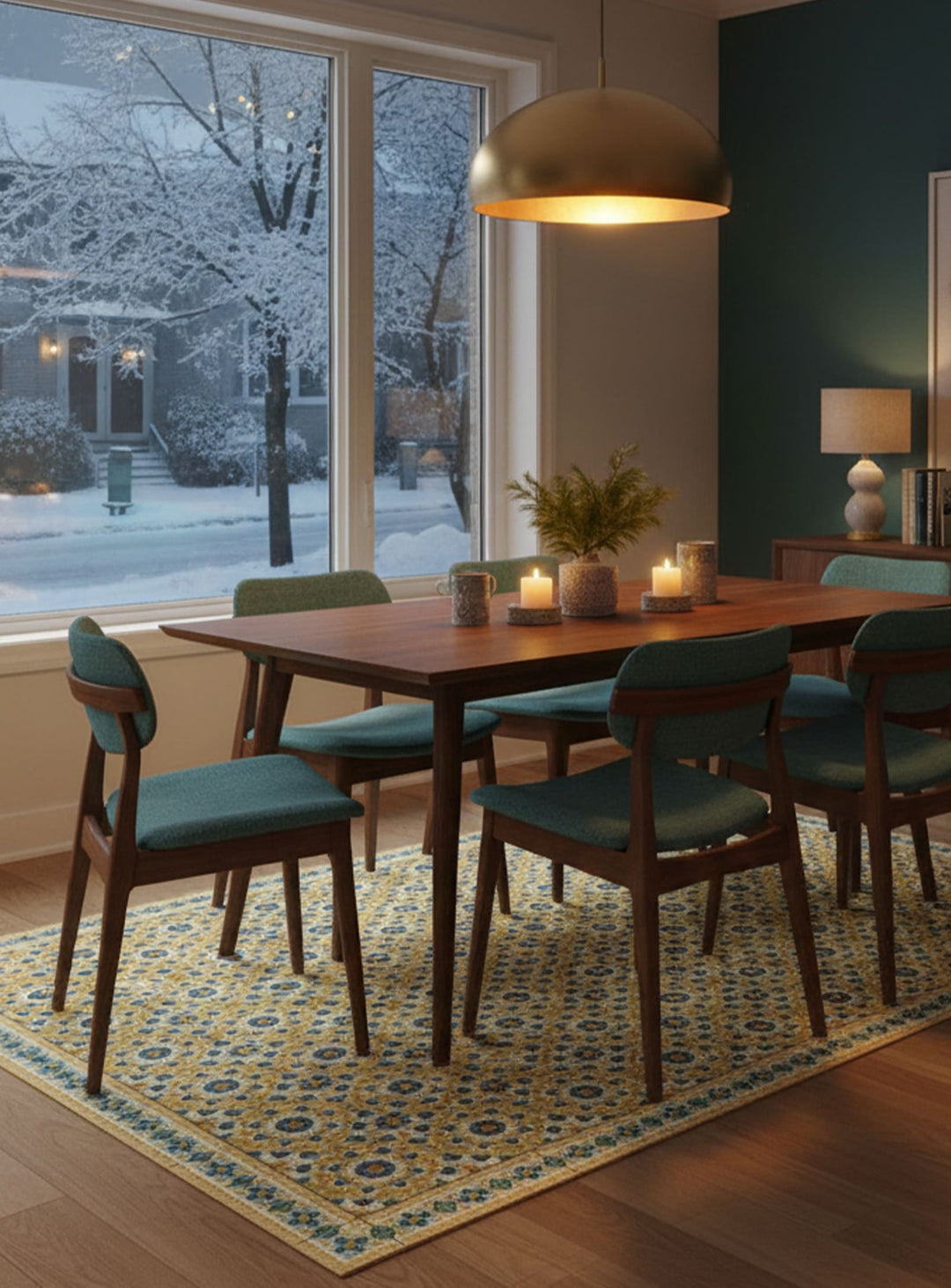 Tapis en vinyle Adama Alma Calidoscopi, hypoallergéniques et sûrs pour les animaux.