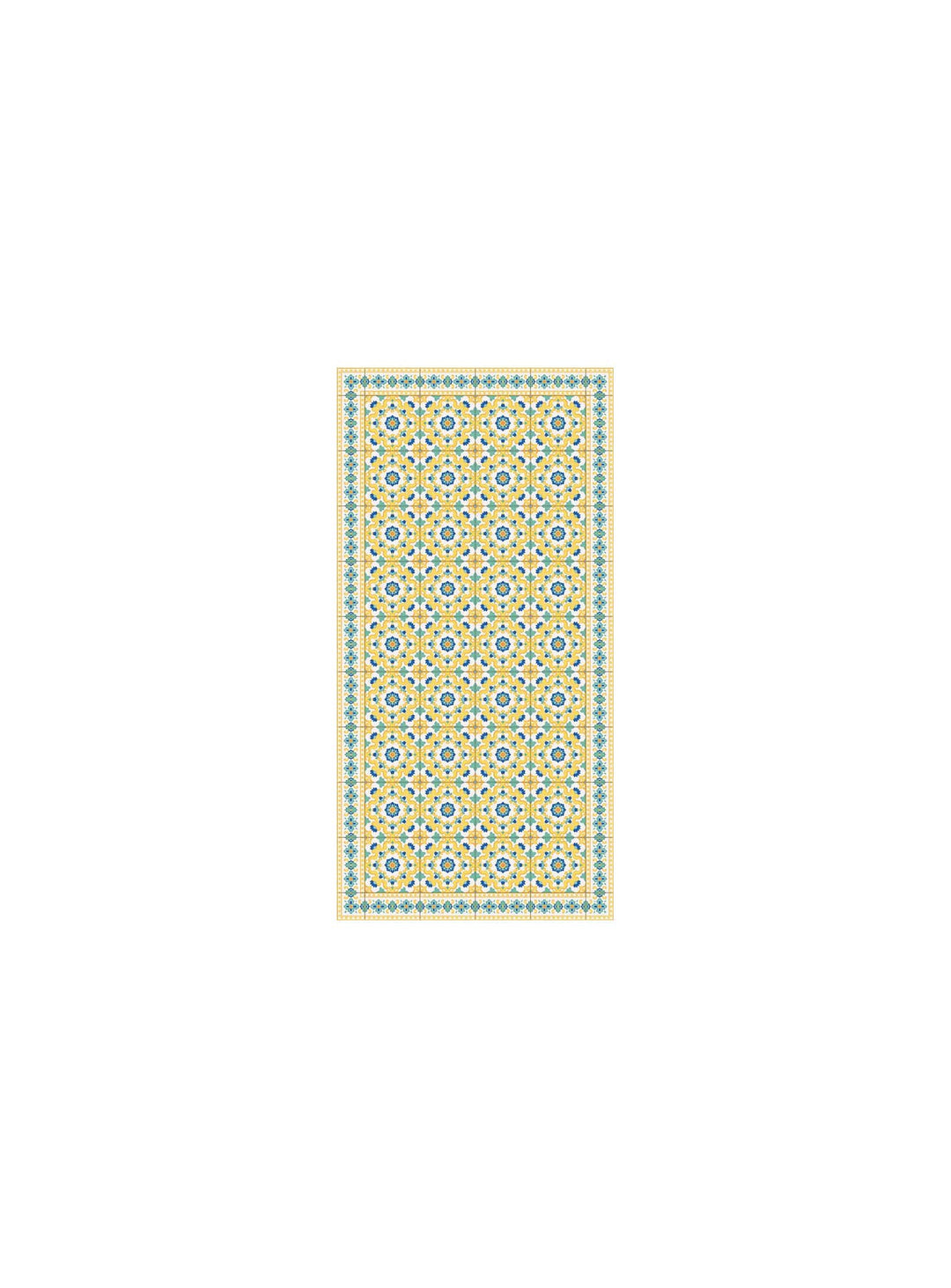 Chemins de table en vinyle Adama Alma Tuiles, inspiration carreaux du monde entier. calidoscopi