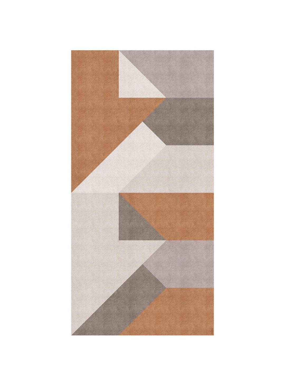 Tapis de vinyle Adama Alma Campo, faciles à nettoyer et adaptés aux foyers actifs. brun