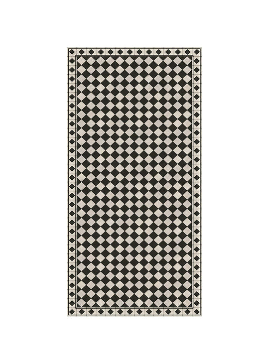 Tapis en vinyle Chess Adama Alma, résistant à l’eau et parfait pour fort trafic.