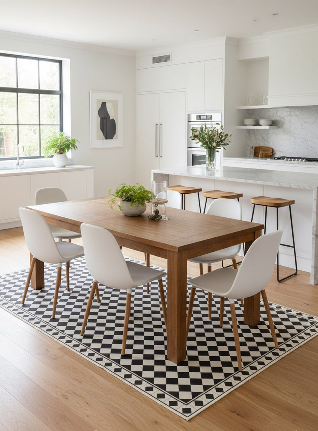 Tapis en vinyle Chess Adama Alma, entretien facile et design élégant.