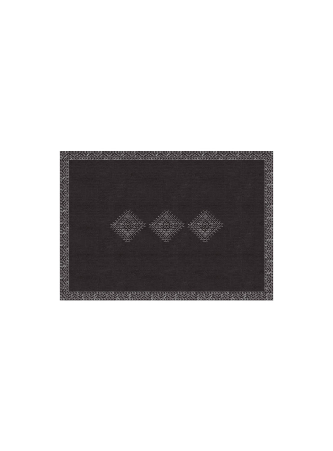 Napperons en vinyle Adama Alma Persan, décor chic et entretien simplifié. cusco noir