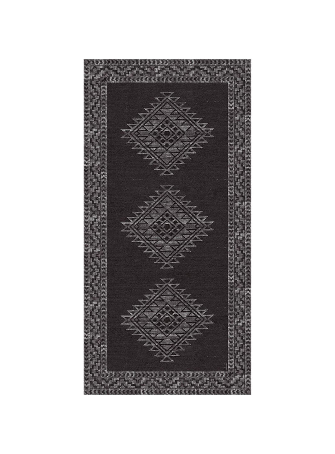 Tapis Cusco Adama Alma, entretien facile pour familles actives. noir