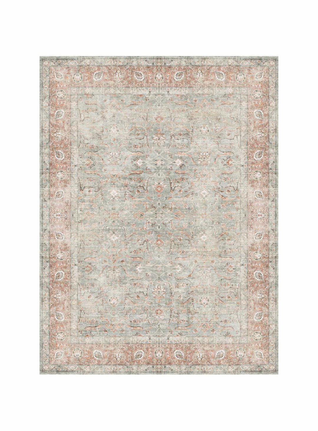 Tapis en vinyle Daniel Adama Alma, imperméable et facile à nettoyer au quotidien. vert