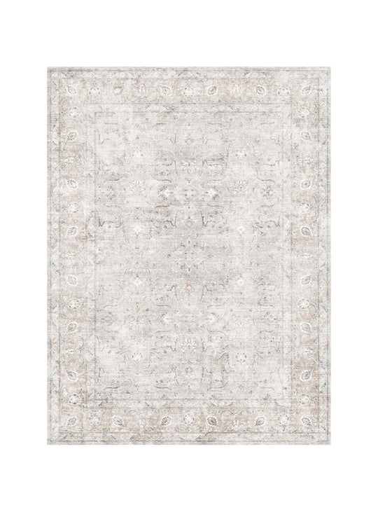 Tapis en vinyle Daniel Adama Alma, résistant et antidérapant pour zones à fort trafic. blanc