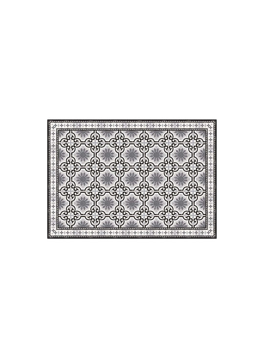 Napperons en vinyle Adama Alma Classiques, imperméables et simples à nettoyer. dream noir & blanc