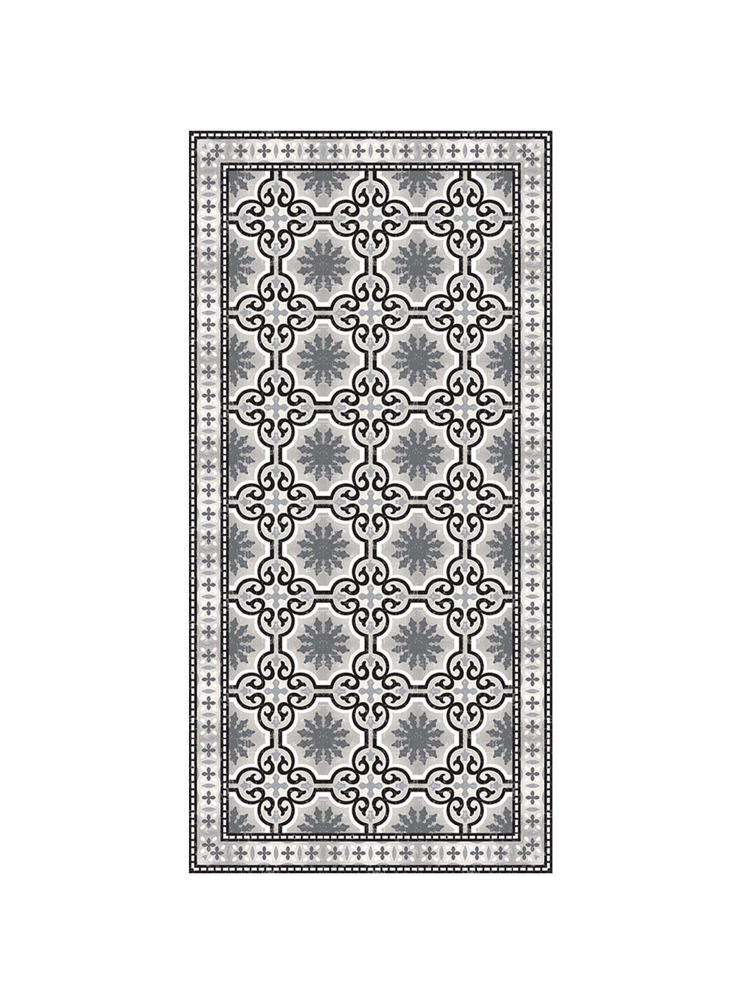 Tapis Dream Adama Alma, hypoallergénique et sûr pour animaux. noir & blanc