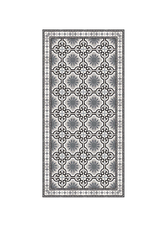 Tapis Dream Adama Alma, hypoallergénique et sûr pour animaux. noir & blanc
