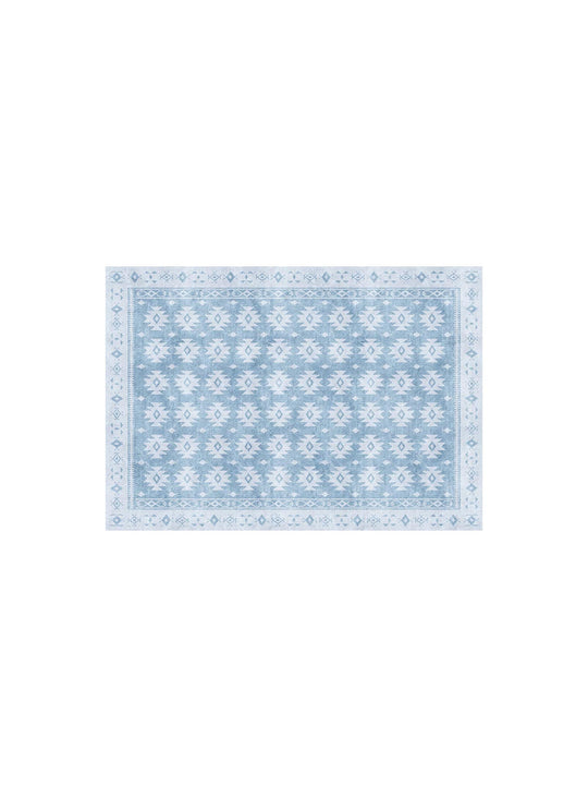 Napperons en vinyle Adama Alma Persan, touche culturelle pour sublimer vos repas. dune bleu