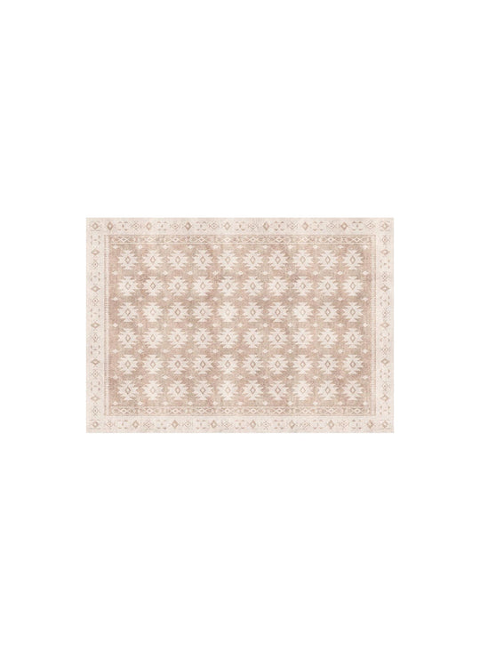 Napperons en vinyle Adama Alma Persan, imperméables et pratiques pour toutes tables. dune ocre