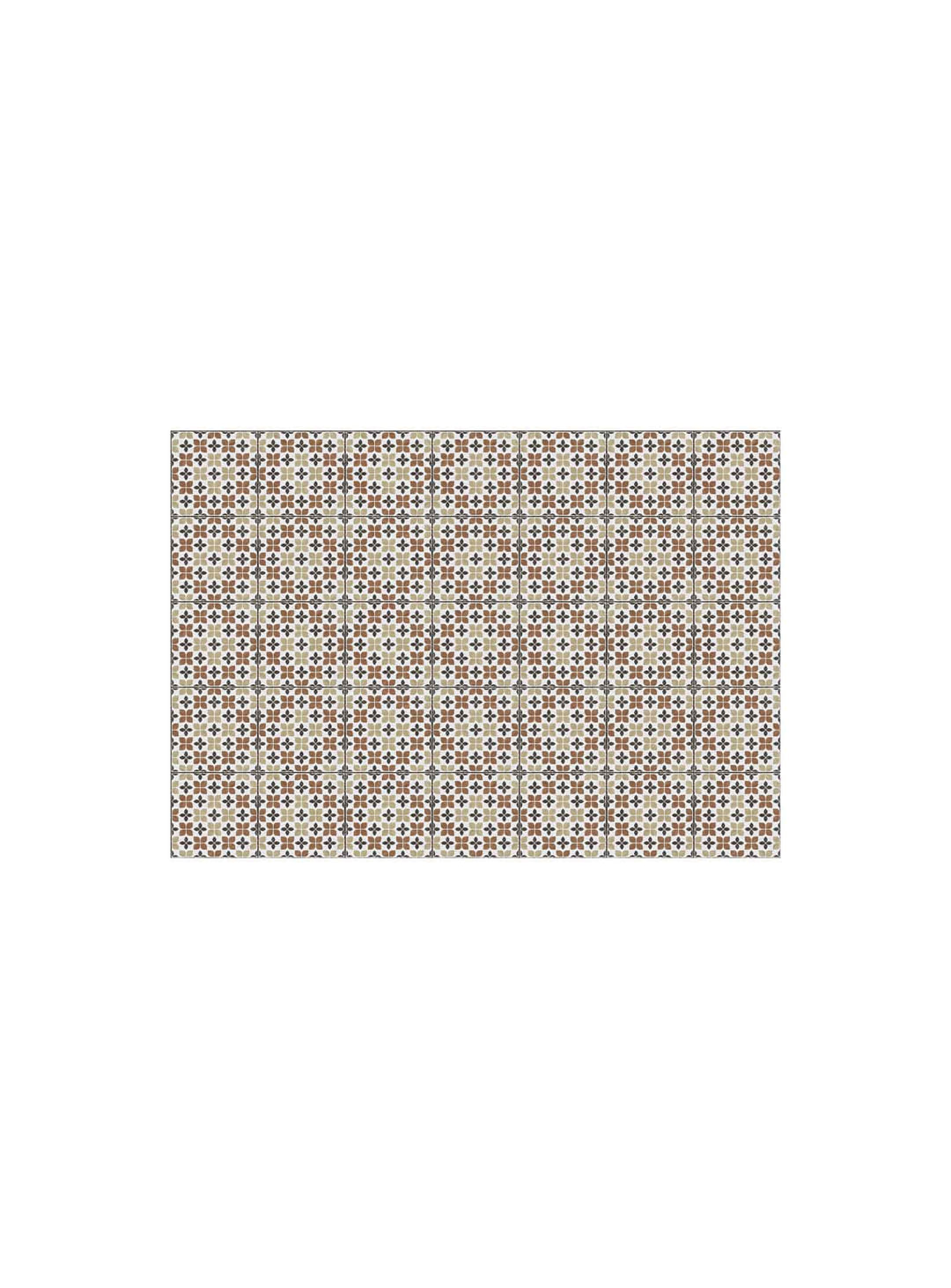 Napperons en vinyle Adama Alma Tuiles, imperméables et faciles à nettoyer. fly