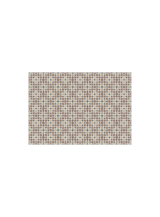 Napperons en vinyle Adama Alma Tuiles, imperméables et faciles à nettoyer. fly