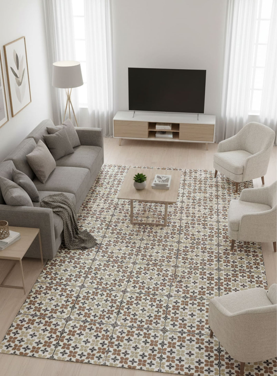 Tapis en vinyle Fly Adama Alma, durable et antidérapant pour un intérieur sécurisé.